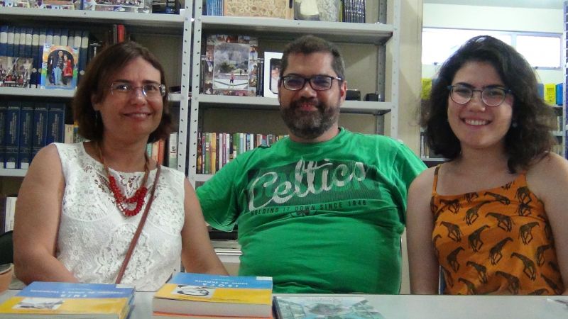 Carla Marins, contadora do BNDES; Alexandre  Marins, economista publicitário; Luisa Marins, estudante da UFRJ